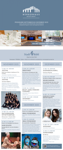 Leporello September bis Dezember